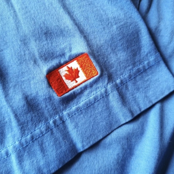 Vintage CBC TELEVISION SPORTS Short Sleeve MEDIA POLO SHIRT - Picture 3 of 5